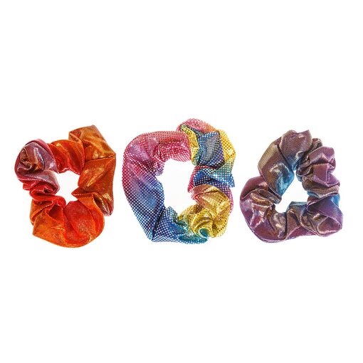 Резиночки для волосся SCRUNCHIES Голографічний вибух (Уцінка)