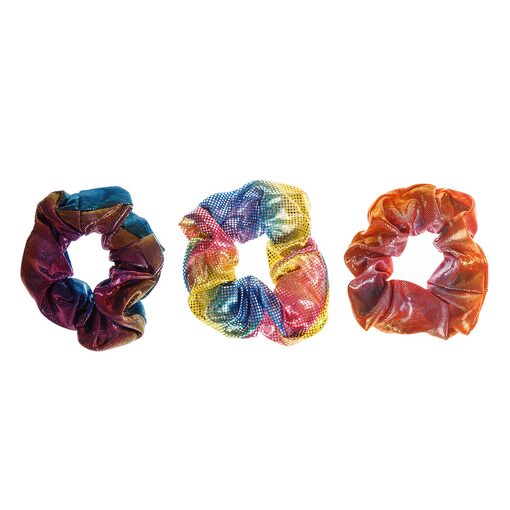 Резиночки для волосся SCRUNCHIES Кольори веселки (Уцінка)