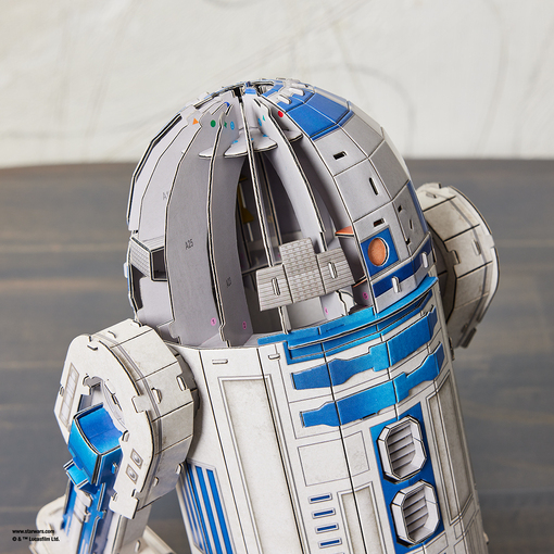4D Build: Пазл для створення 3D-моделі «Зоряні війни: дроїд R2-D2» (201 деталь)