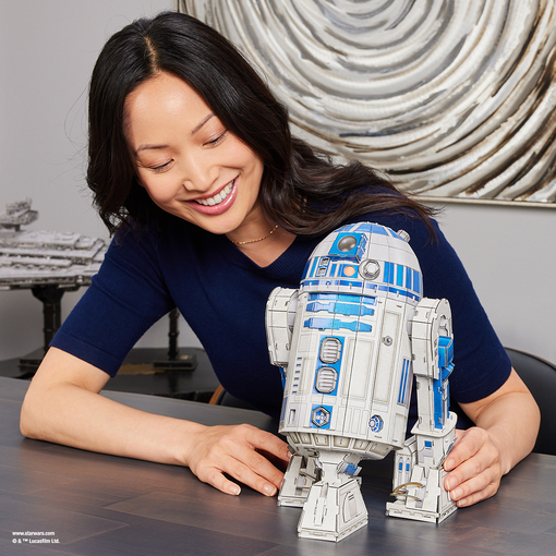 4D Build: Пазл для створення 3D-моделі «Зоряні війни: дроїд R2-D2» (201 деталь)