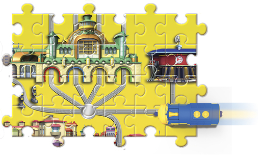 CHUGGINGTON: паровозик Вілсон з механічною функцією та пазлом (Уцінка)